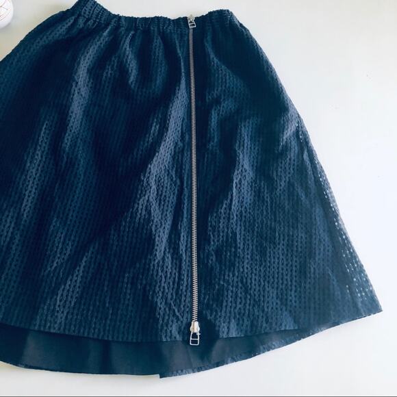 NEW Steven Alan 'Dahlia' Women's X-Small Zipper Full Circle Skirt Navy Blue - Picture 3 of 13